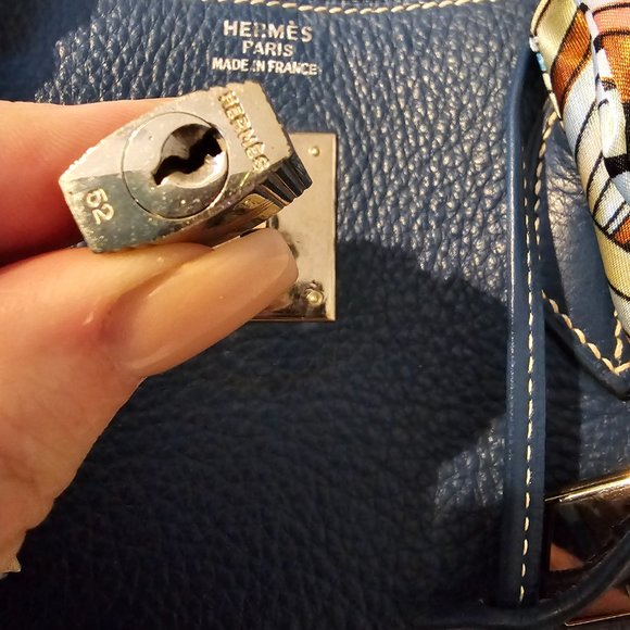 Hermes Birkin 40 Blue Palladium hardware - Picture 15 of 16